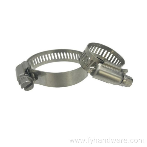 Stainless Steel Metal Hose Clamps Adjustable Band